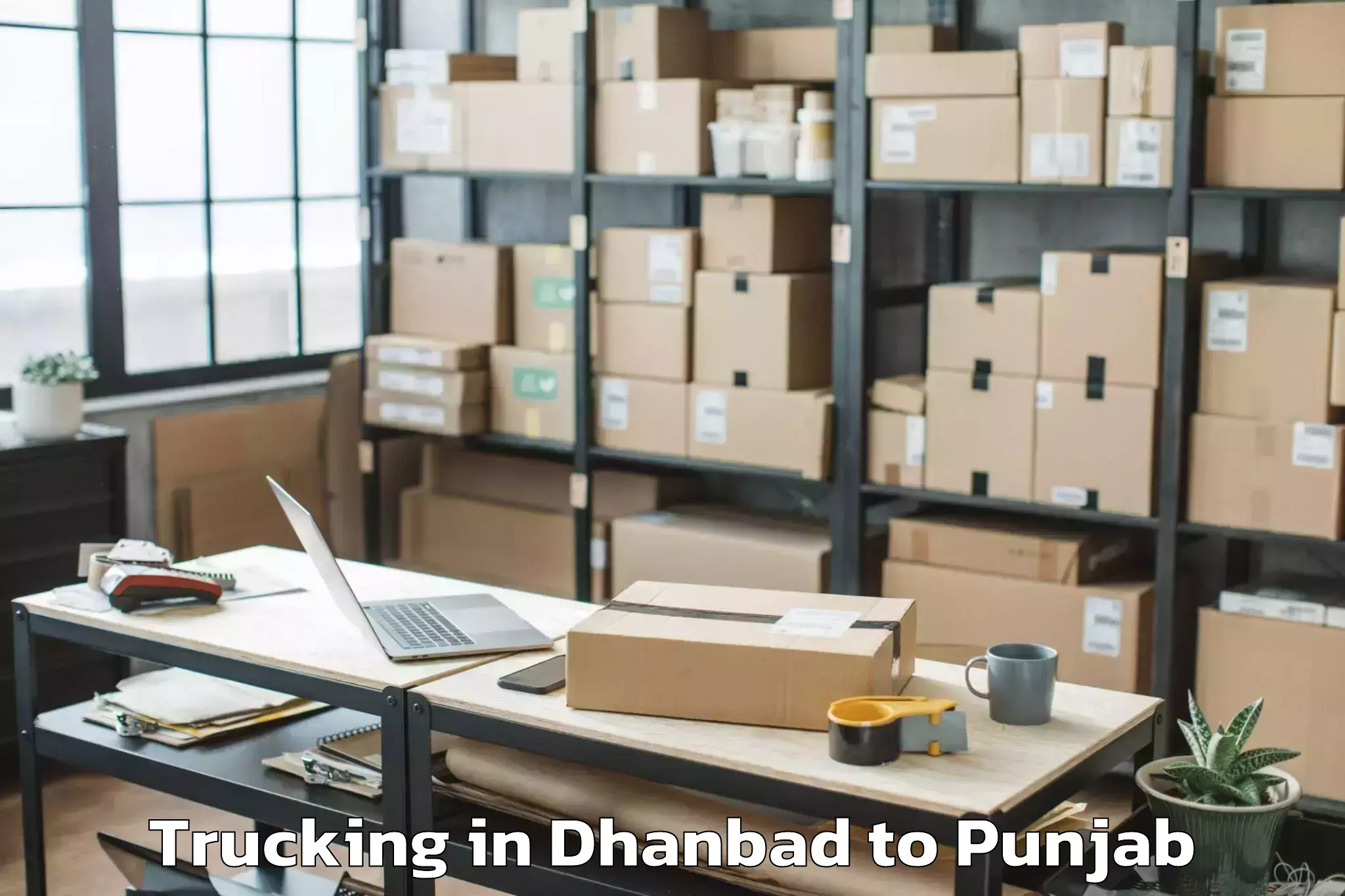 Reliable Dhanbad to Talwara Trucking